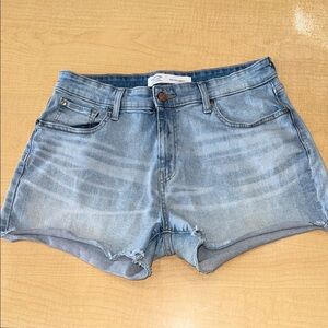 Signature by Levi Strauss Blue Jean Shorts Rolled Hem